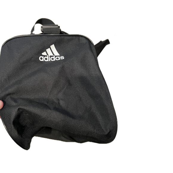 Adidas Defender Small 16"x10"x8" Black White Duffel Gym Bag - Picture 6 of 6